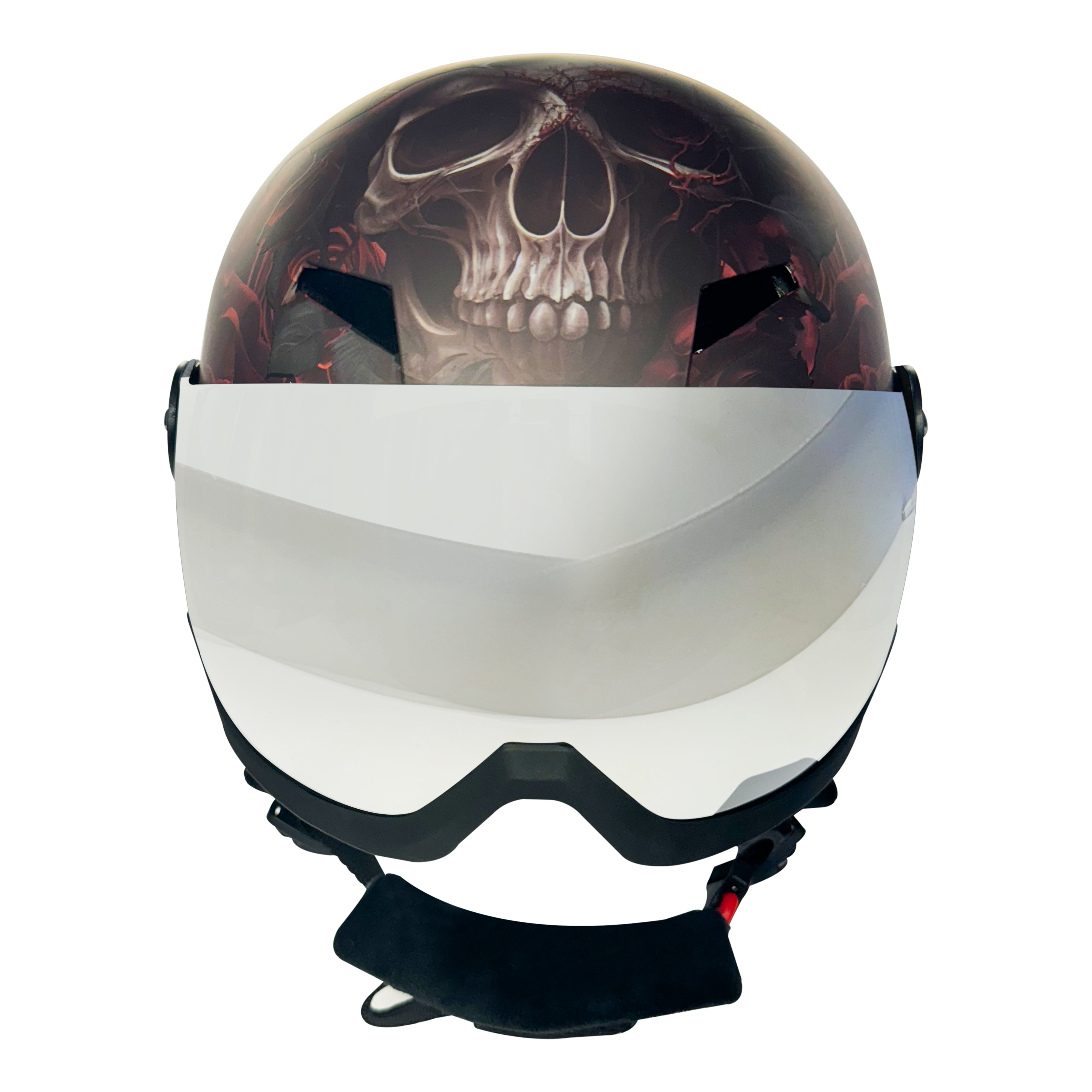 Rose & Skull Shield Helmet