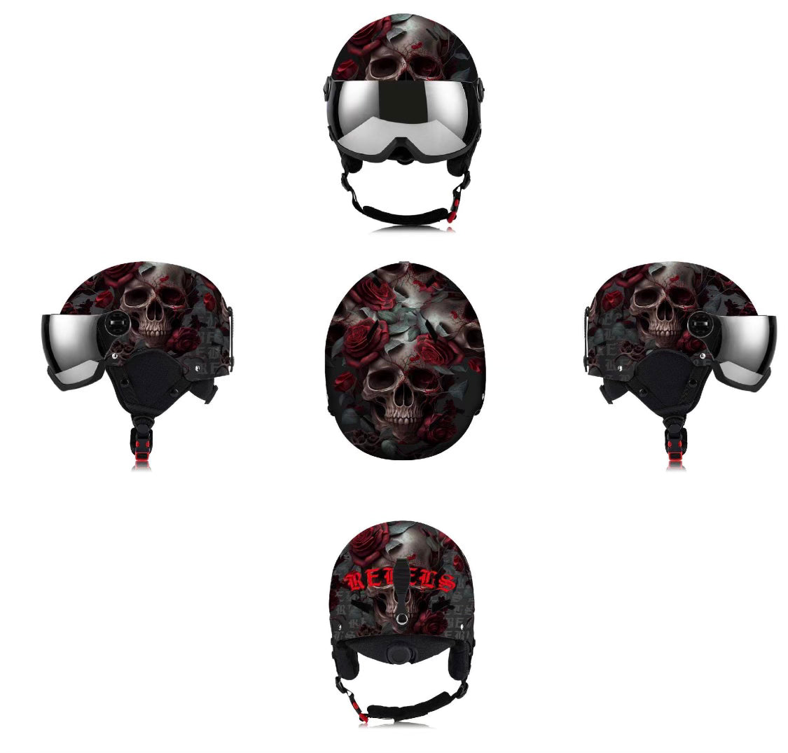 Rose & Skull Shield Helmet – Pirates and Rebels